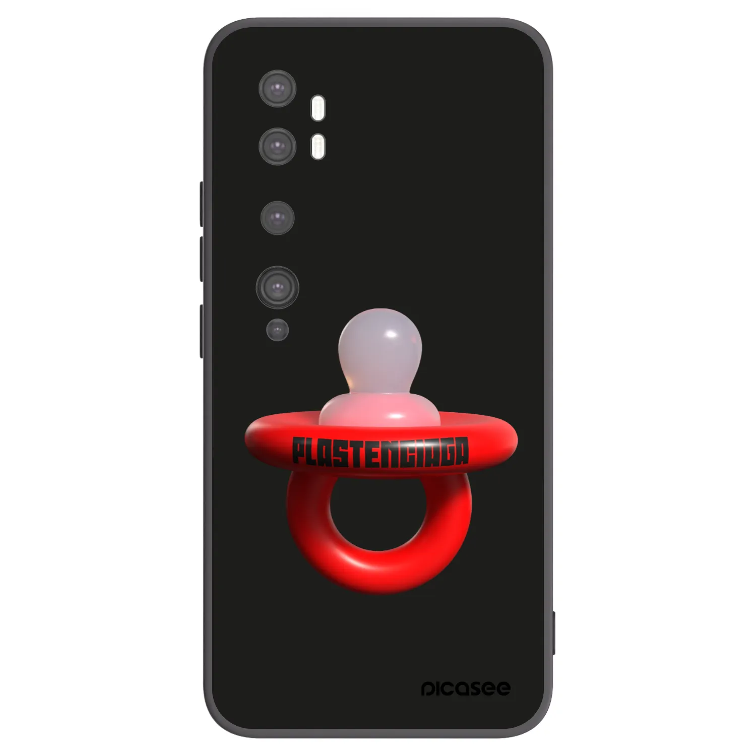 Picasee silikonový černý obal pro Xiaomi Mi Note 10 (Pro) - Le Dudel