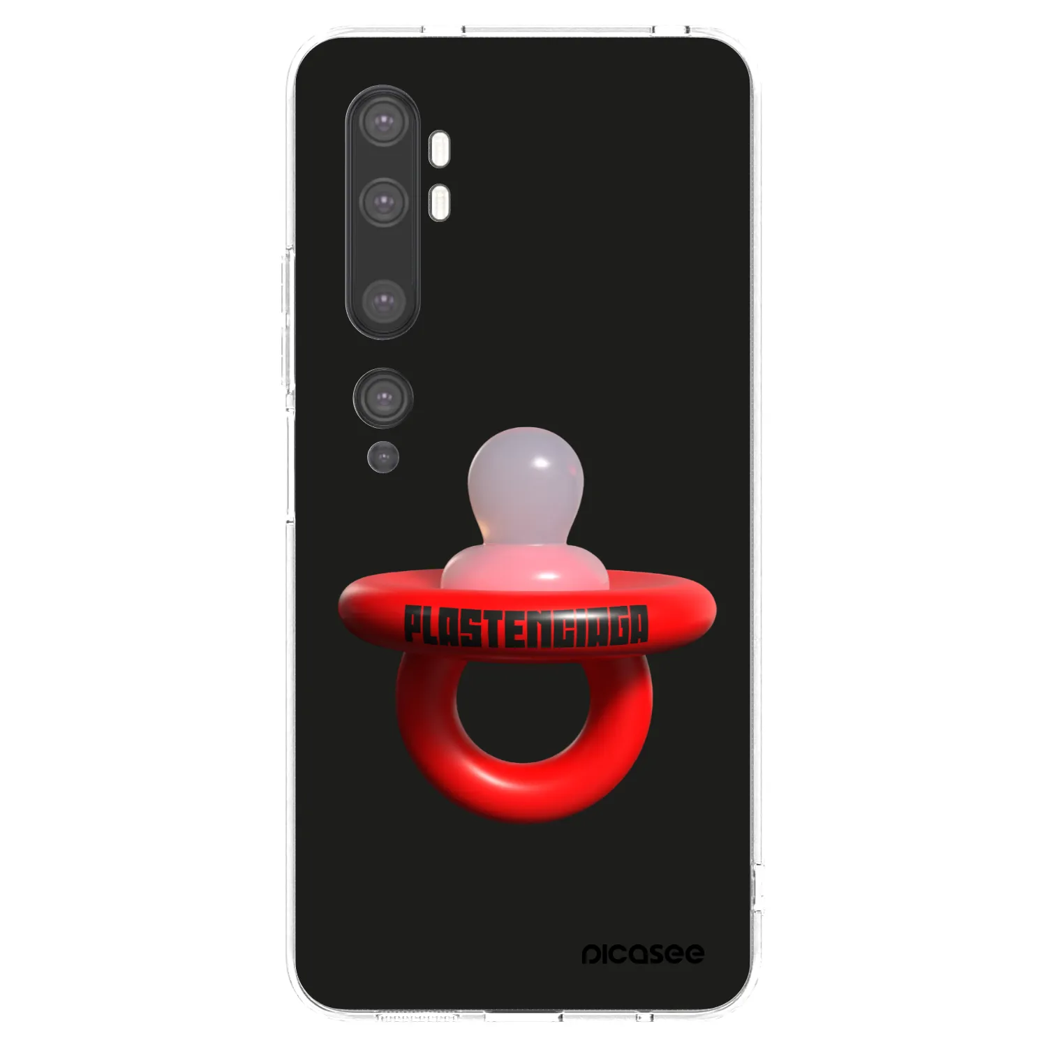 Picasee silikonový průhledný obal pro Xiaomi Mi Note 10 (Pro) - Le Dudel