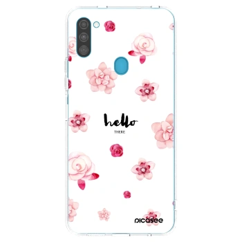 Picasee silikonový průhledný obal pro Samsung Galaxy M11 - Hello there