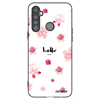 Picasee silikonový černý obal pro Realme 5 - Hello there