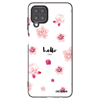 Picasee silikonový černý obal pro Samsung Galaxy A12 A125F - Hello there