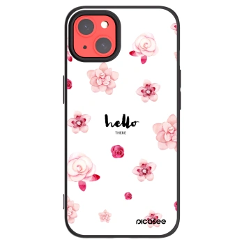 Picasee silikonový černý obal pro Apple iPhone 13 - Hello there