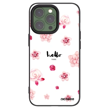 Picasee silikonový černý obal pro Apple iPhone 13 Pro - Hello there