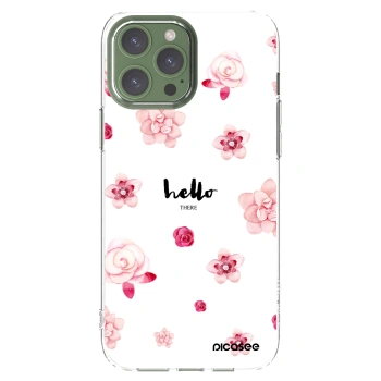 Picasee silikonový průhledný obal pro Apple iPhone 13 Pro Max - Hello there