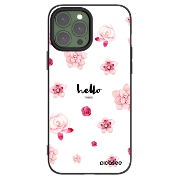 Picasee silikonový černý obal pro Apple iPhone 13 Pro Max - Hello there