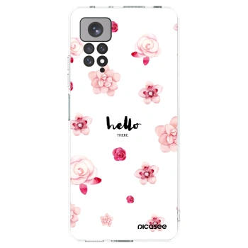 Picasee silikonový průhledný obal pro Xiaomi Redmi Note 11S 4G - Hello there