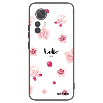 Picasee silikonový černý obal pro Xiaomi 12 Pro - Hello there