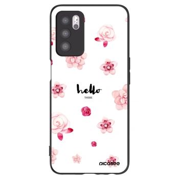Picasee silikonový černý obal pro OPPO A16 - Hello there
