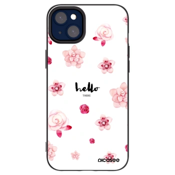 Picasee silikonový černý obal pro Apple iPhone 14 Plus - Hello there
