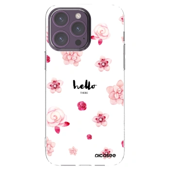 Picasee silikonový průhledný obal pro Apple iPhone 14 Pro Max - Hello there