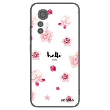 Picasee silikonový černý obal pro Xiaomi 12 Lite - Hello there
