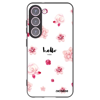 Picasee silikonový černý obal pro Samsung Galaxy S23 5G - Hello there