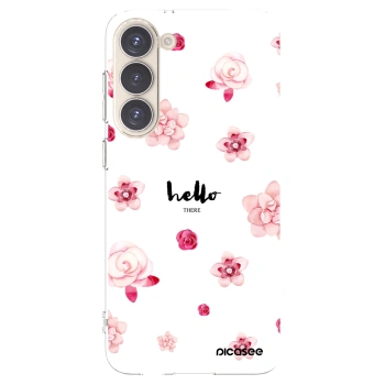Picasee silikonový průhledný obal pro Samsung Galaxy S23+ 5G - Hello there
