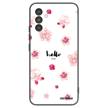 Picasee silikonový černý obal pro Samsung Galaxy A04s A047F - Hello there