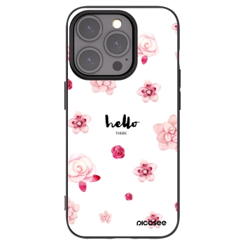 Picasee silikonový černý obal pro Apple iPhone 15 Pro - Hello there