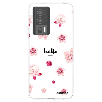 Picasee silikonový průhledný obal pro Xiaomi Poco F5 Pro 5G - Hello there