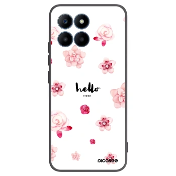 Picasee silikonový černý obal pro Honor 70 Lite - Hello there