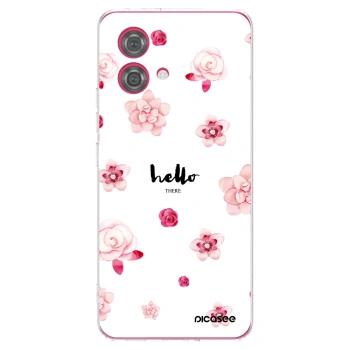 Picasee silikonový průhledný obal pro Motorola Moto G84 5G - Hello there