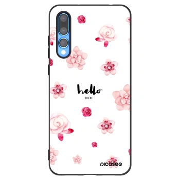Picasee silikonový černý obal pro Huawei P20 Pro - Hello there