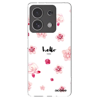 Picasee silikonový průhledný obal pro Xiaomi Redmi Note 13 4G - Hello there