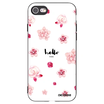 Picasee silikonový černý obal pro Apple iPhone 8 - Hello there