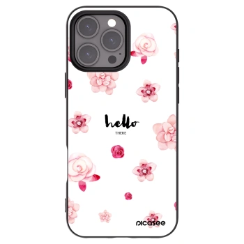 Picasee silikonový černý obal pro Apple iPhone 16 Pro Max - Hello there