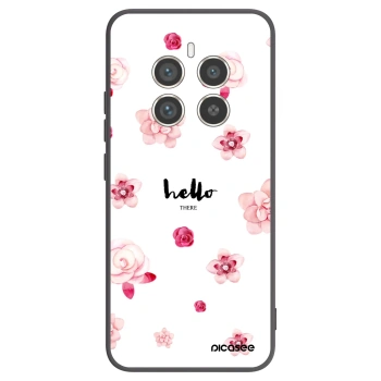 Picasee silikonový černý obal pro Realme 12 Pro 5G - Hello there