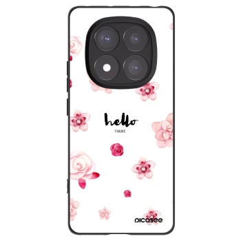 Picasee silikonový černý obal pro Xiaomi Redmi Note 14 Pro 5G - Hello there