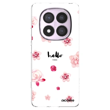 Picasee silikonový průhledný obal pro Xiaomi Redmi Note 14 Pro 5G - Hello there