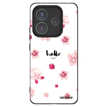 Picasee silikonový černý obal pro Xiaomi Redmi Note 14 5G - Hello there