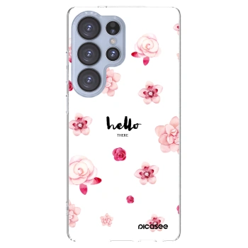 Picasee silikonový průhledný obal pro Samsung Galaxy S25 Ultra 5G - Hello there