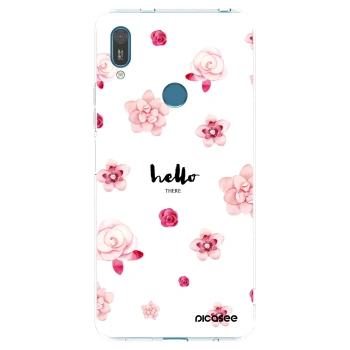 Picasee silikonový průhledný obal pro Huawei Y7 2019 - Hello there