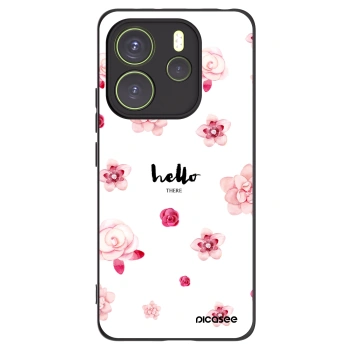 Picasee silikonový černý obal pro Xiaomi Redmi Note 14 4G - Hello there