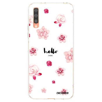 Picasee silikonový průhledný obal pro Samsung Galaxy A70 A705F - Hello there