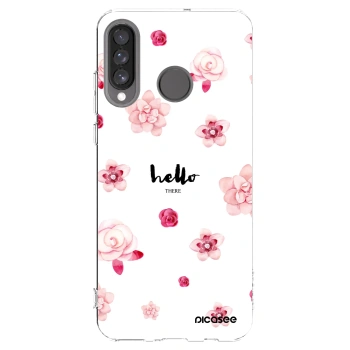 Picasee silikonový průhledný obal pro Huawei P30 Lite - Hello there