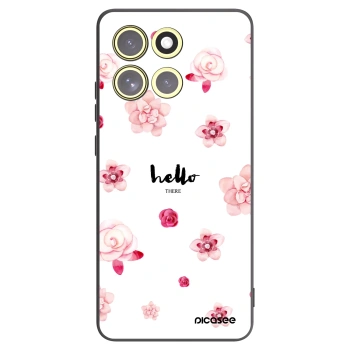 Picasee silikonový černý obal pro Motorola Moto G86 Power 5G - Hello there