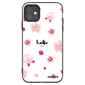 Picasee silikonový černý obal pro Apple iPhone 11 - Hello there