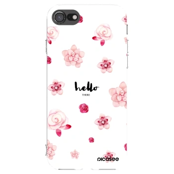 Picasee silikonový průhledný obal pro Apple iPhone 8 - Hello there