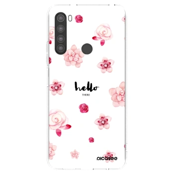 Picasee silikonový průhledný obal pro Xiaomi Redmi Note 8 - Hello there