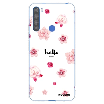 Picasee silikonový průhledný obal pro Xiaomi Redmi Note 8T - Hello there
