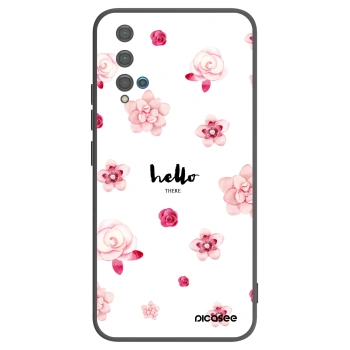 Picasee silikonový černý obal pro Huawei Nova 5T - Hello there