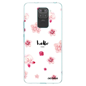 Picasee silikonový černý obal pro Xiaomi Redmi Note 9 - Hello there