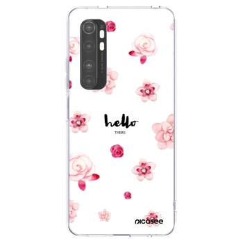 Picasee silikonový průhledný obal pro Xiaomi Mi Note 10 Lite - Hello there