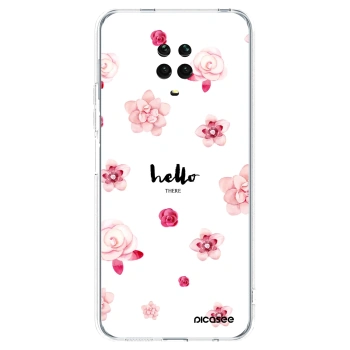 Picasee silikonový průhledný obal pro Xiaomi Redmi Note 9S - Hello there