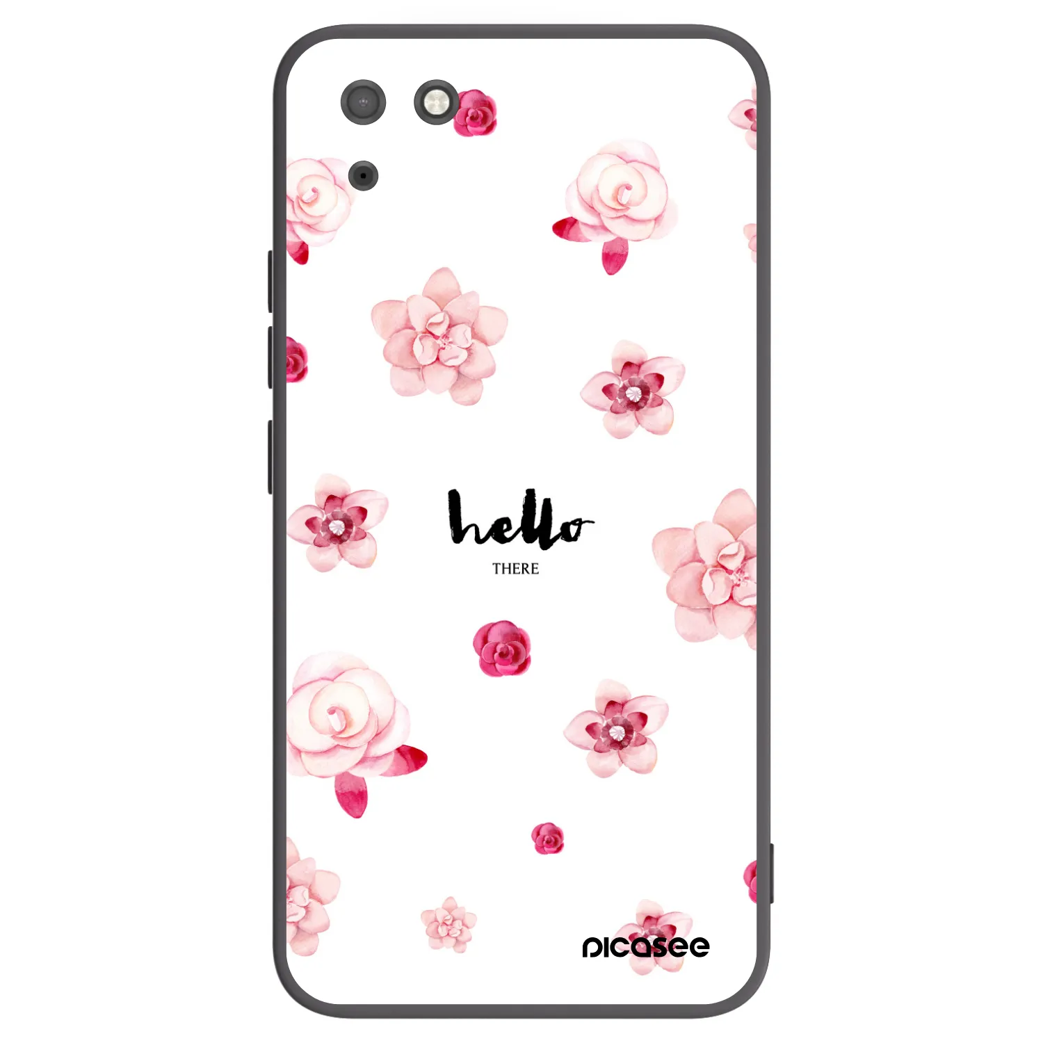 Picasee silikonový černý obal pro Huawei Y5P - Hello there