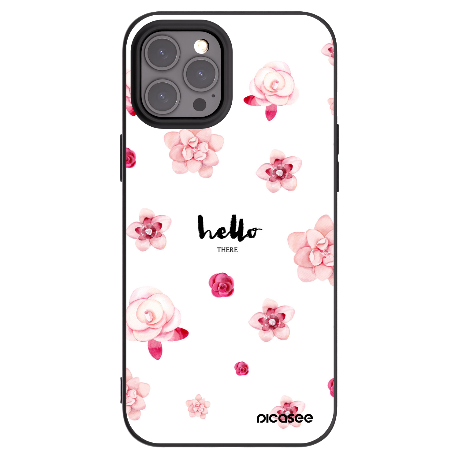 Picasee silikonový černý obal pro Apple iPhone 12 Pro Max - Hello there