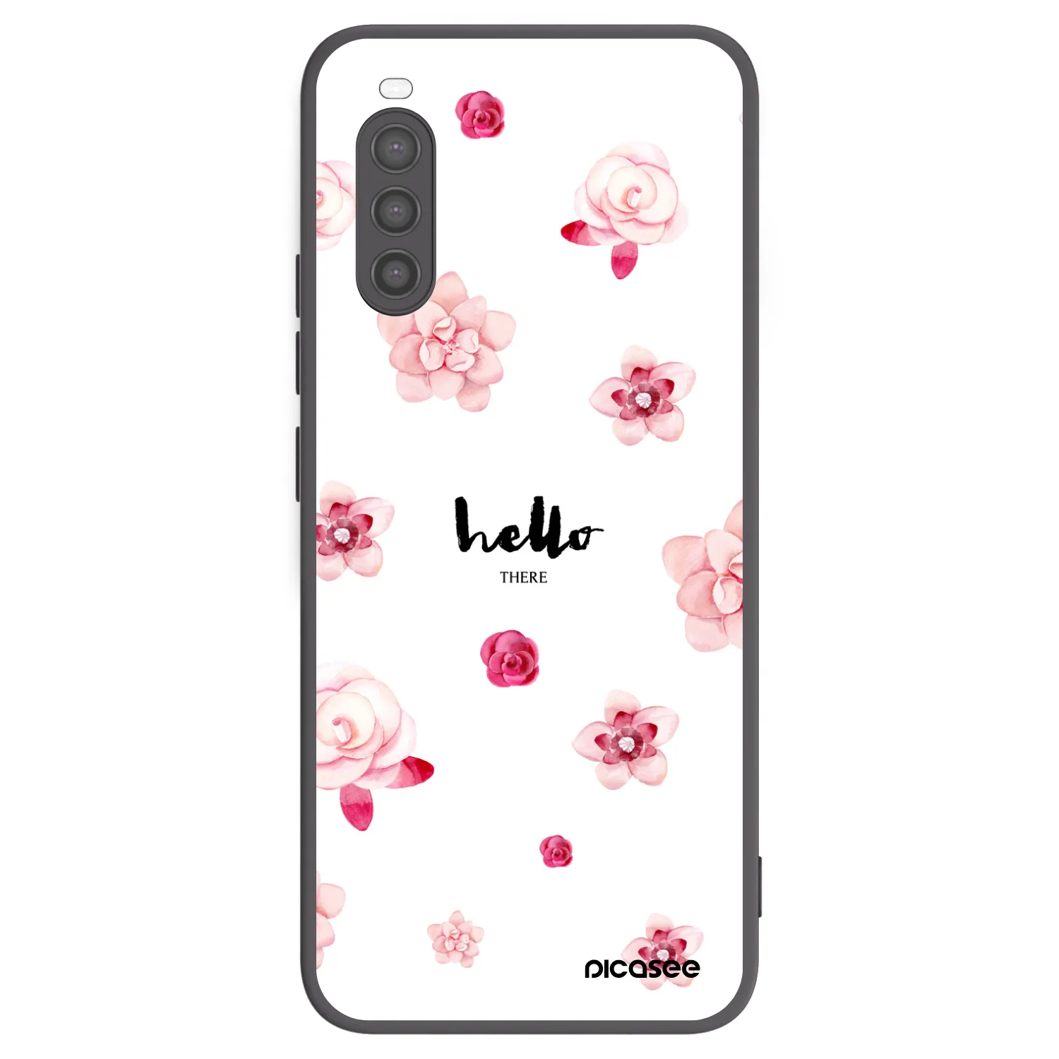 Picasee silikonový černý obal pro Sony Xperia 10 II - Hello there