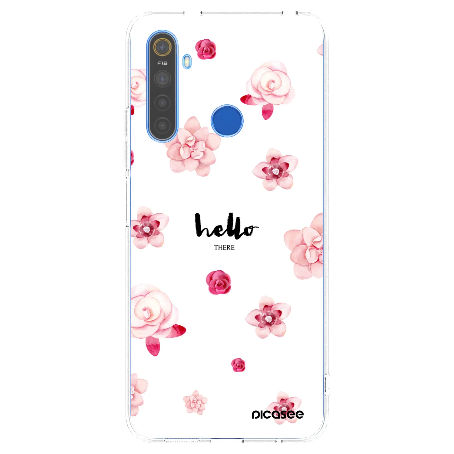 Picasee silikonový průhledný obal pro Realme 5 - Hello there