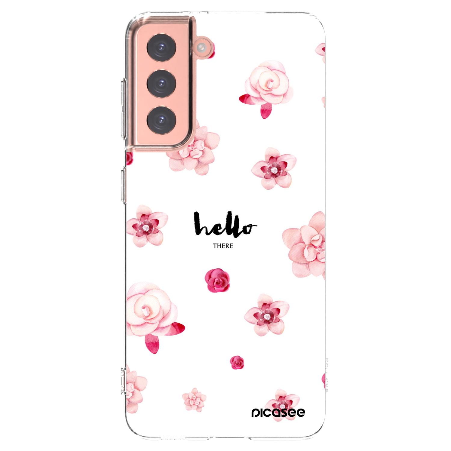 Picasee silikonový průhledný obal pro Samsung Galaxy S21 5G G991B - Hello there