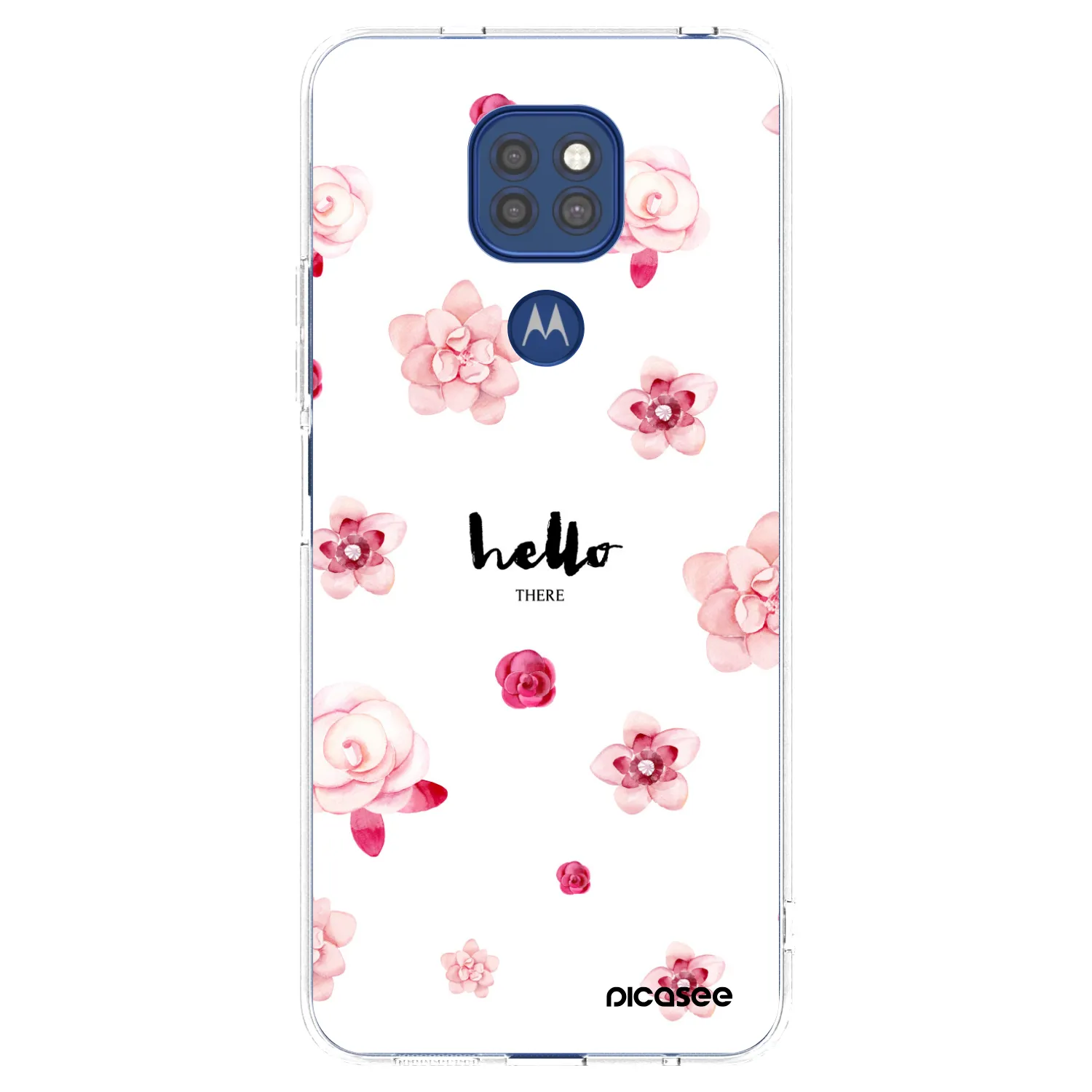 Picasee silikonový průhledný obal pro Motorola Moto G9 Play - Hello there